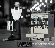 Bán nguyên bộ Máy pha cà phê WELHOME 310 và máy xay cà phê Carimali giá 36tr/bộ.